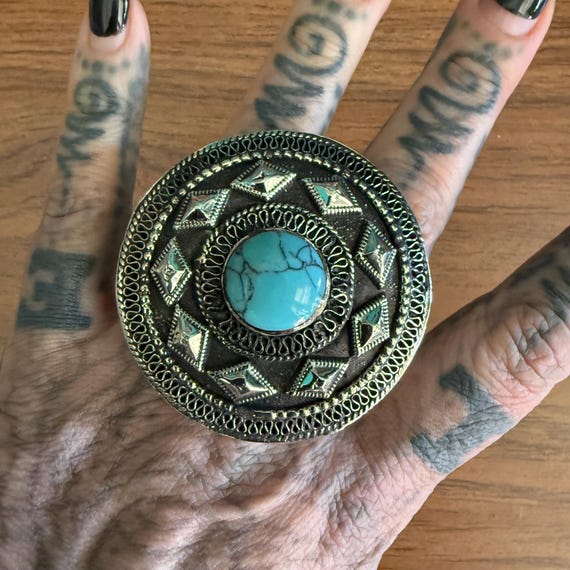 Double finger ring. (Size large). A. - image 3