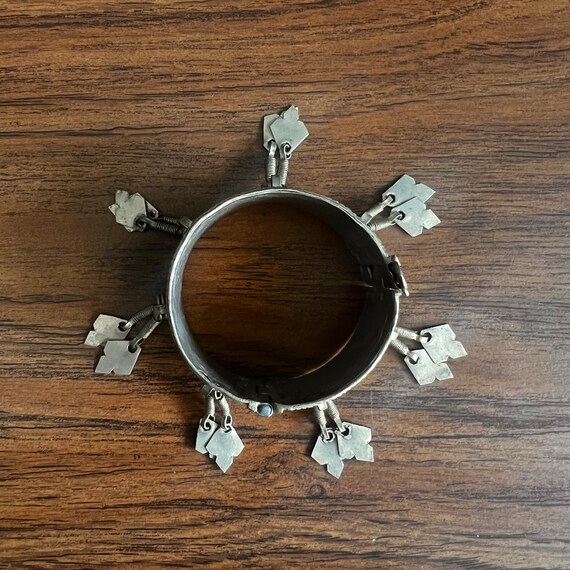 Small Kuchi hinged cuff with dangles. - image 6