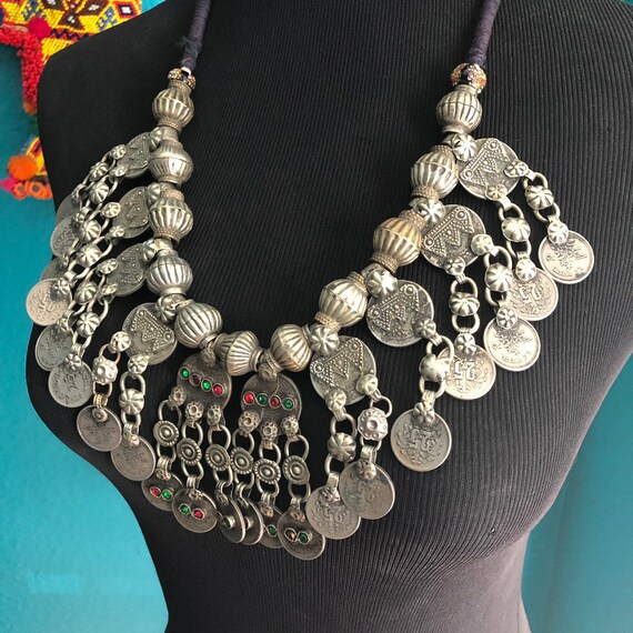 Kuchi coin necklace. (Dangle missing). - image 4