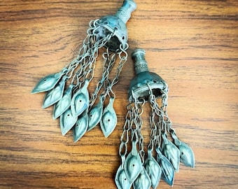 DESTASH. Tassel end caps. (2 pieces). #5.