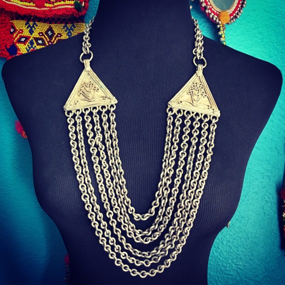 Multi chain Banjara necklace.