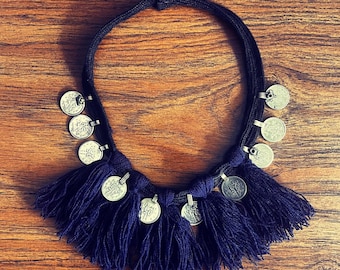 SALE. Kuchi &quot;shoelace&quot; necklace.