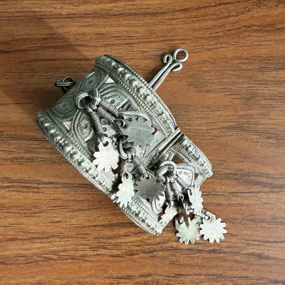 Premium Kuchi hinged cuff with dangles. - image 11