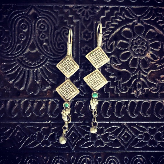 Antique silver earrings from Pakistan. #16. - image 1