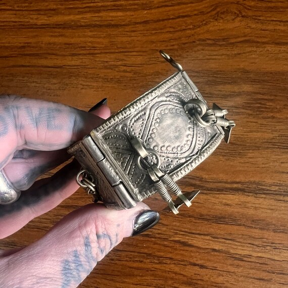 Small Kuchi hinged cuff with dangles. - image 4