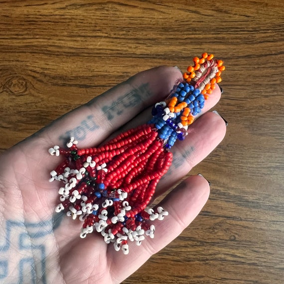 3 beaded Kuchi tassels. - image 9