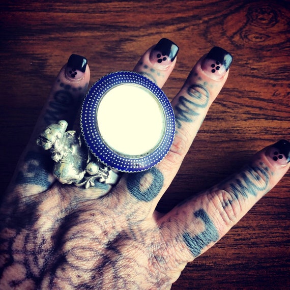 Multan enamel mirror ring. #2. - image 1