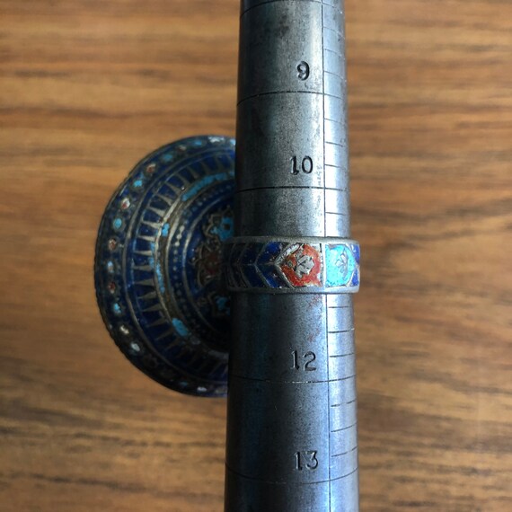 Multan enamel mirror ring. #8. - image 10