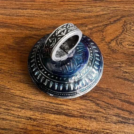Multan enamel ring with lapis. - image 6