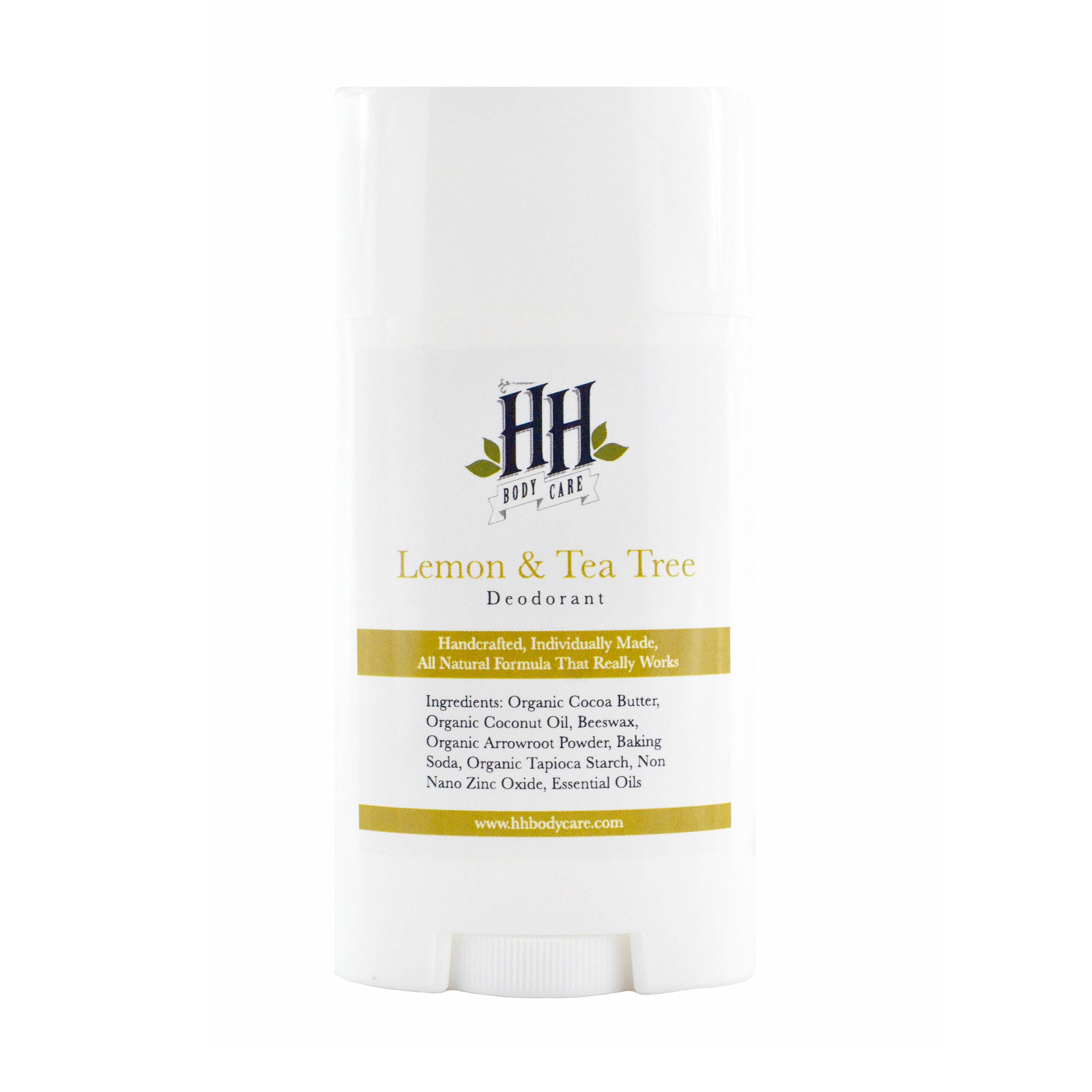 Lemon & Tea Tree Natural Deodorant Aluminum Free Deodorant Etsy
