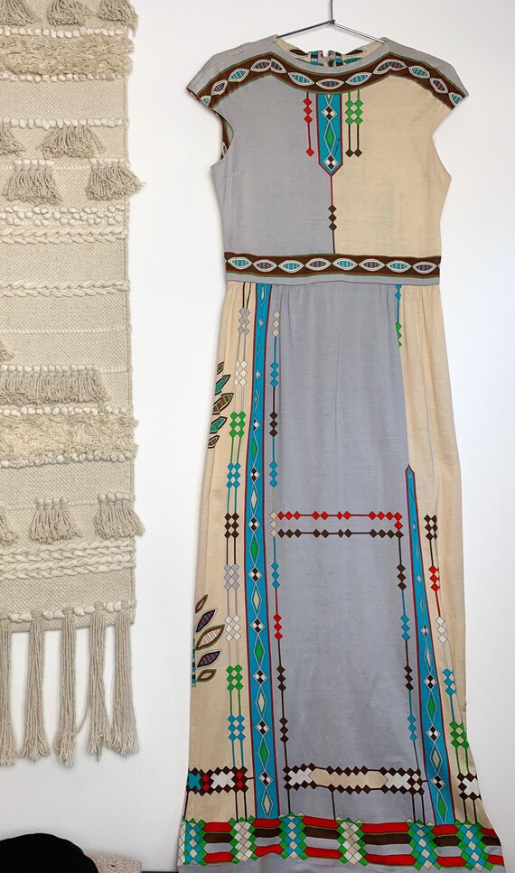 1970s Paganne Maxi Dress