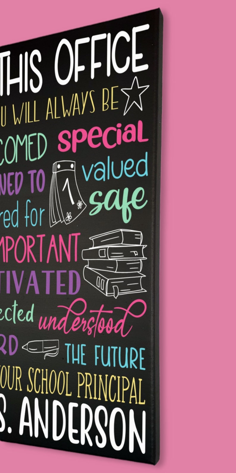 School Principal Office Decor Principal Gift Personalized Etsy