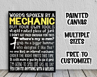 Mechanic Wall Quote - Etsy Mechanic Wall Quote - Etsy