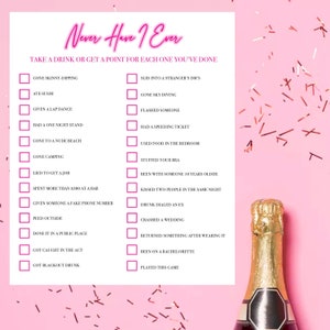 Never Have I Ever - Bachelorette Party Game