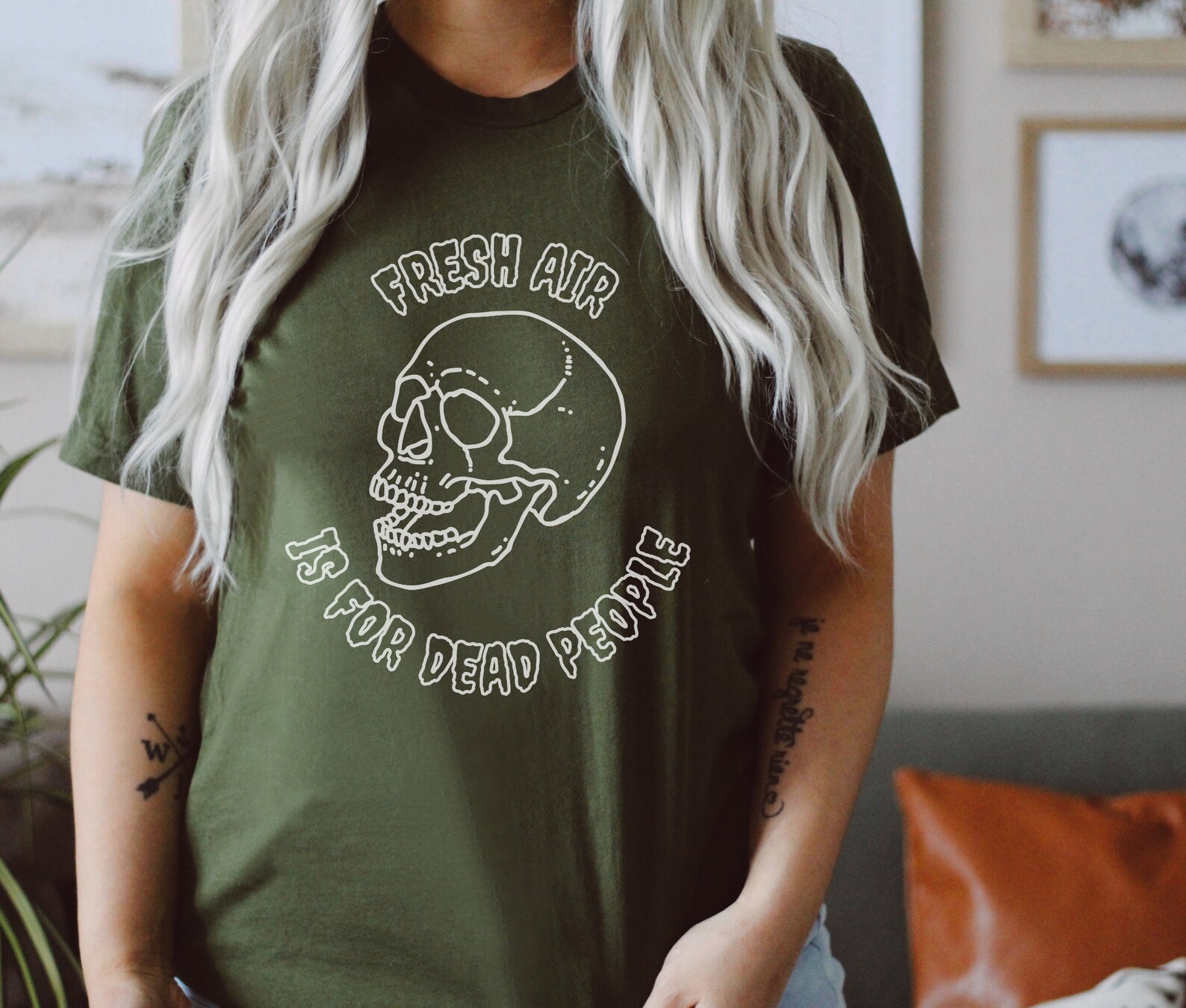 Fresh Air is for Dead People Short Sleeve Crewneck Tee Podcast - Etsy