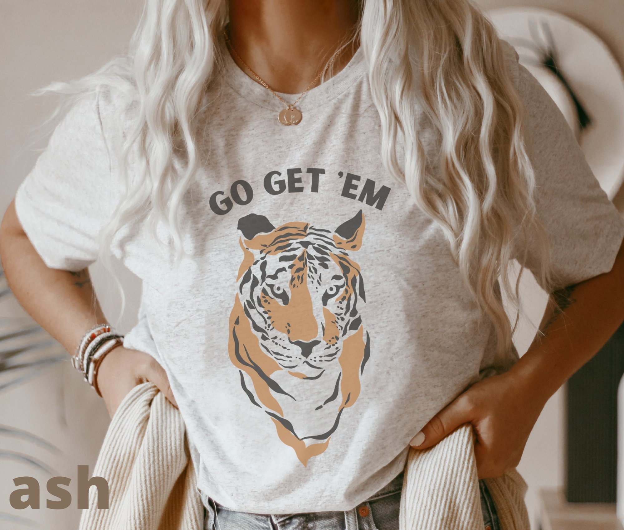 Detroit Tigers Homage Hand-Drawn Logo Tri-Blend T-Shirt - Orange