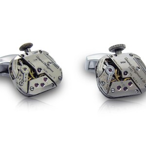 Watch cufflink, cufflinks, watch movement, cufflink blank, cufflink back image 3