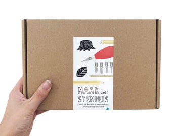 DIY Kit - Rubber Stamp Making - Box with all Materials and Instructions