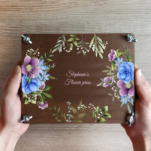 Flower Press Kit: Wooden Plant Press for Dried Flowers & Leaves