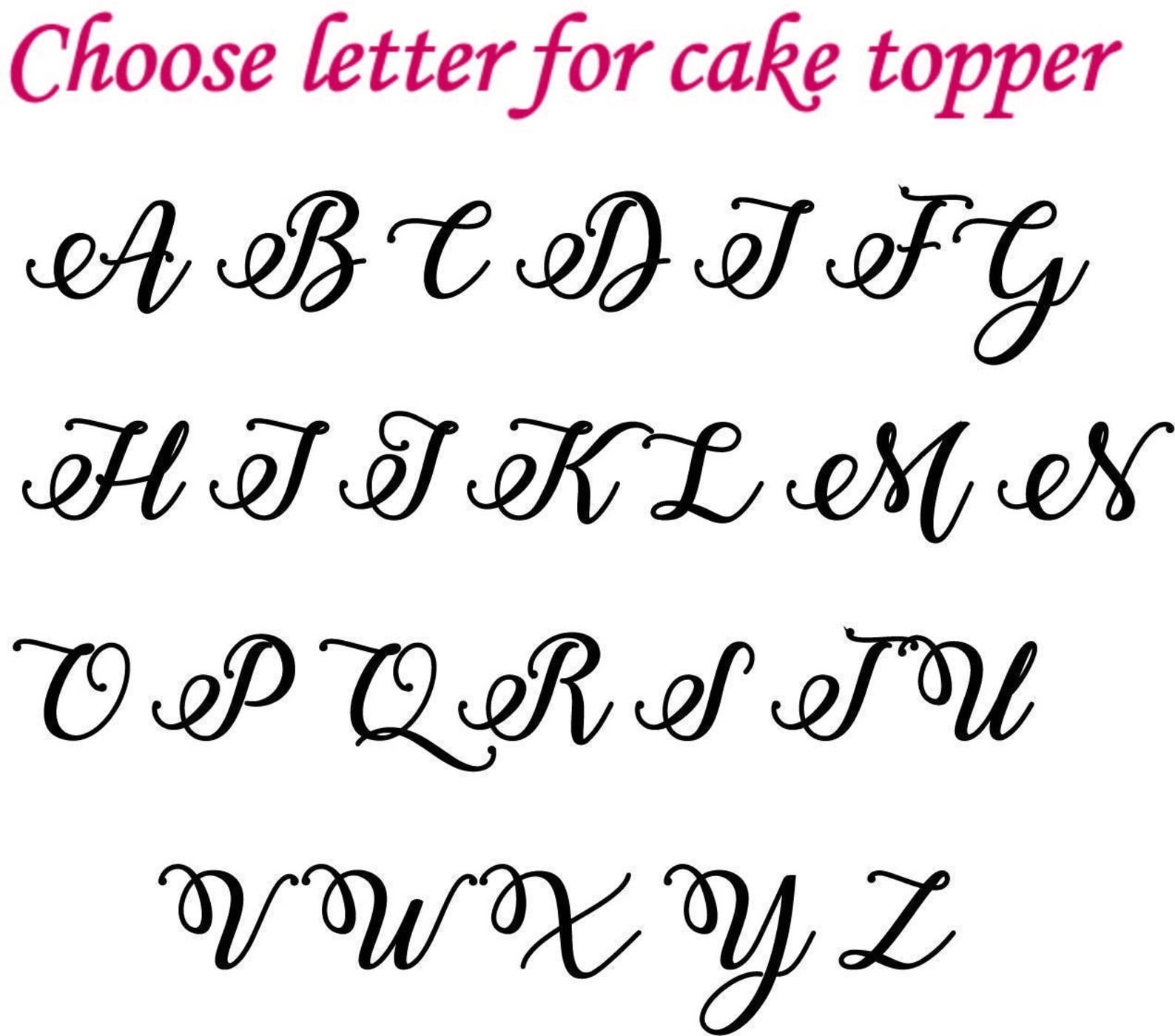 Gold Monogram Cake Toppers Monogram Wedding Cake Topper Etsy