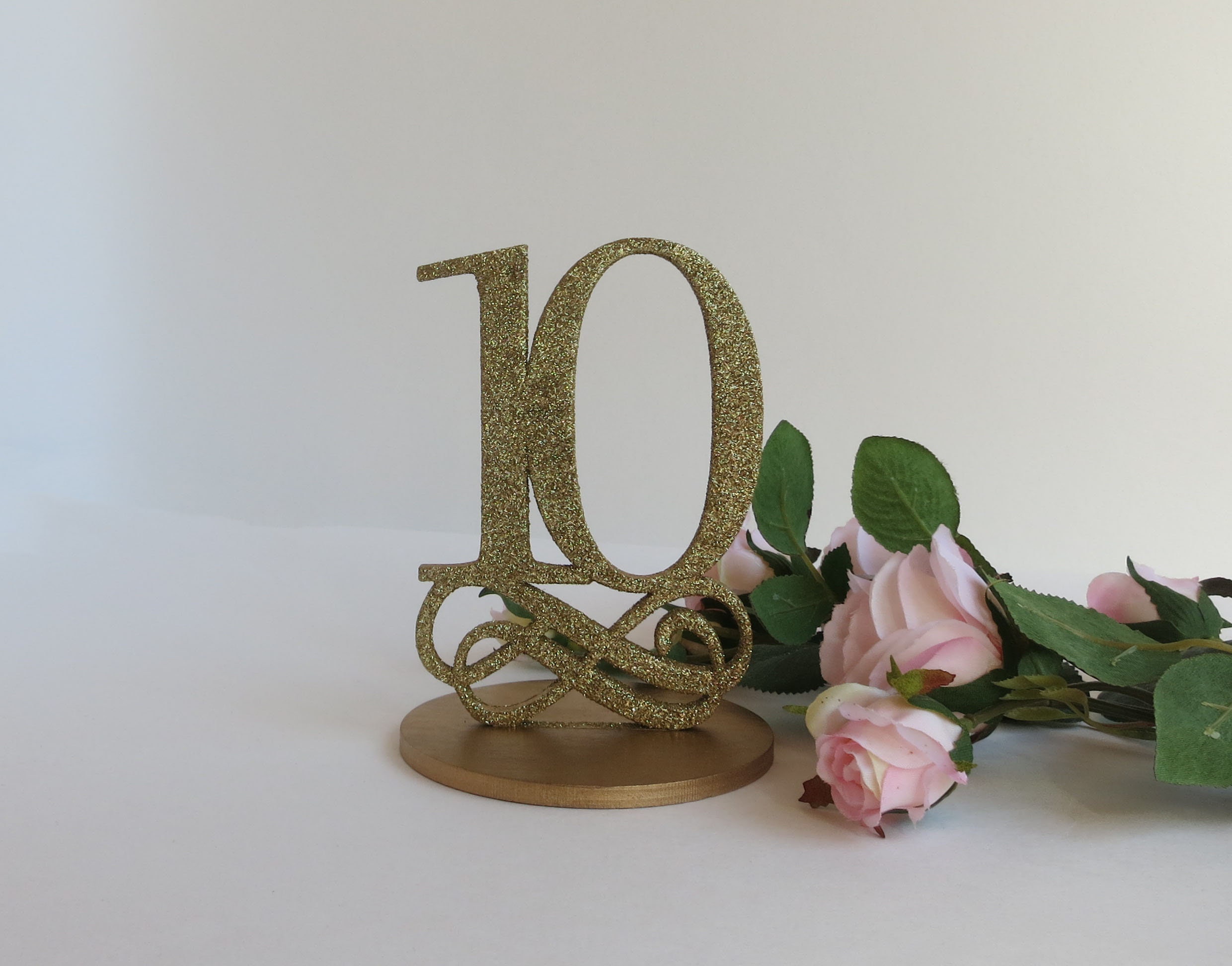 Gold Glitter Wedding table numbers Gold Glitter Numbers Etsy