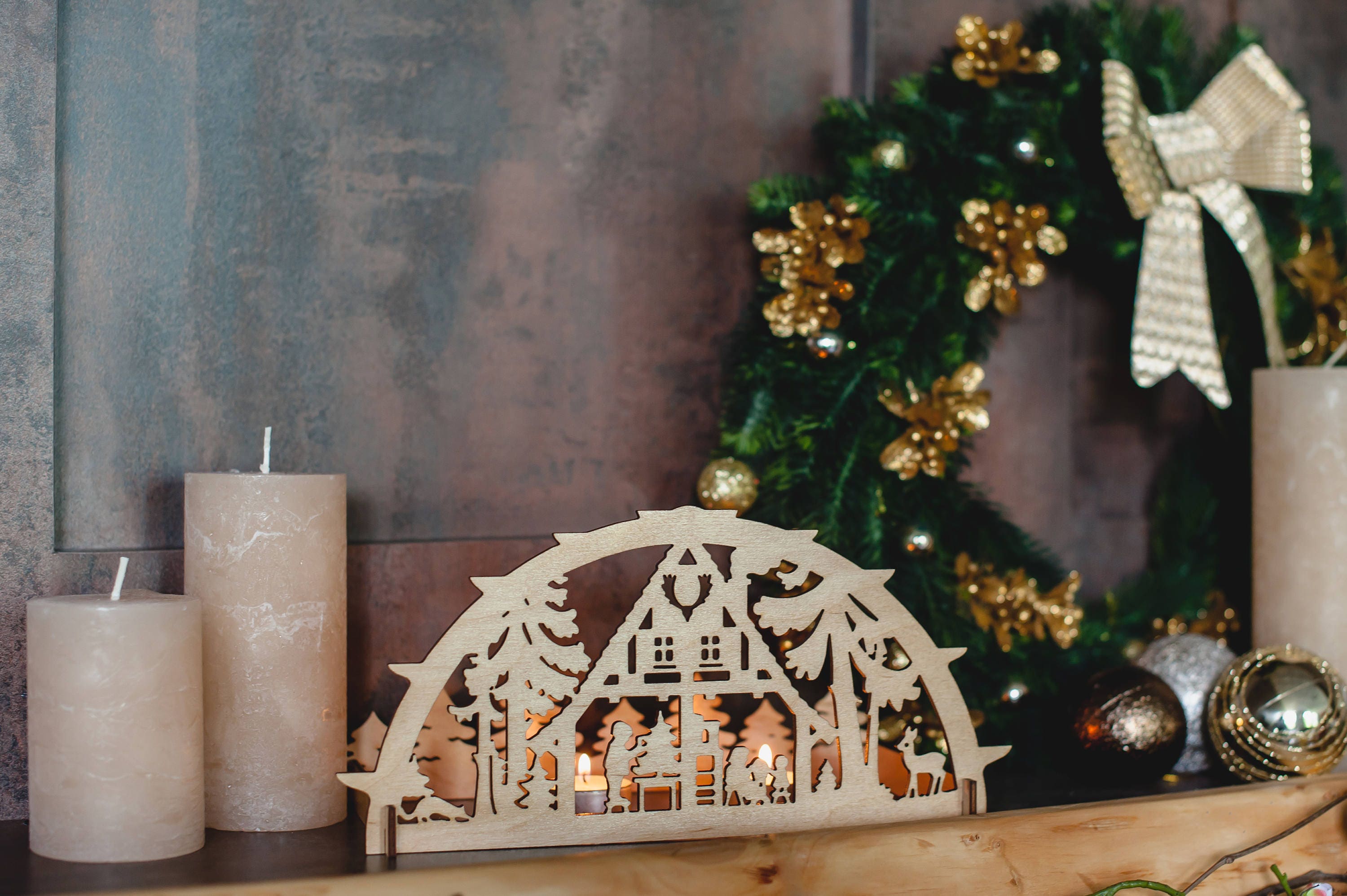 Сhristmas decoration Laser cut Christmas Tree and Snowman Etsy Сhristmas decoration Laser cut Christmas Tree and Snowman Etsy