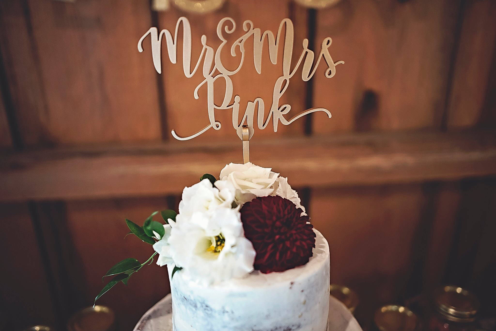 Surname Cake Topper Custom Wedding Cake Topper Personalized Etsy