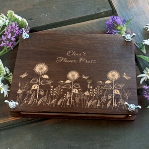 Personalized Botanical Flower Press: Nature Lover Gift