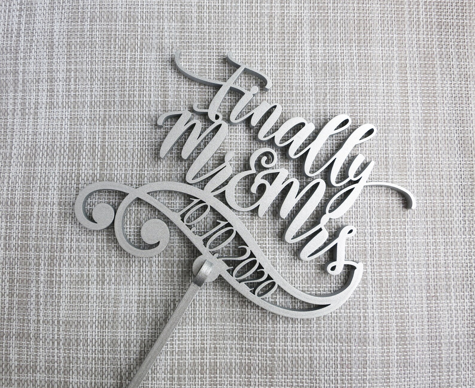 Finally Mr and Mrs Cake Topper Bridal Shower Cake Topper Etsy