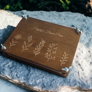Personalized Flower Press: Garden Gift for Floral Preservation