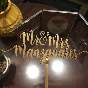 Mr and Mrs Cake Topper, Wedding gift, wedding cake topper couple, Custom Personalized Cake Toppers mr and mrs, cake topper engagement image 7