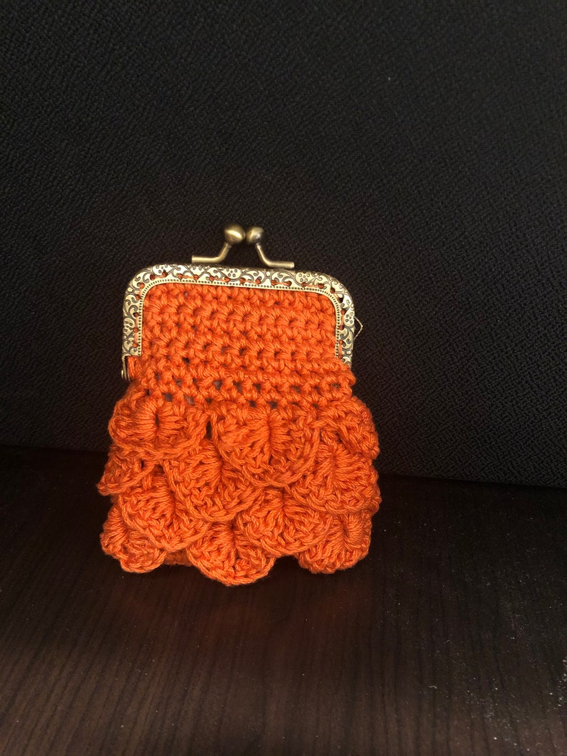 Crochet coin purse