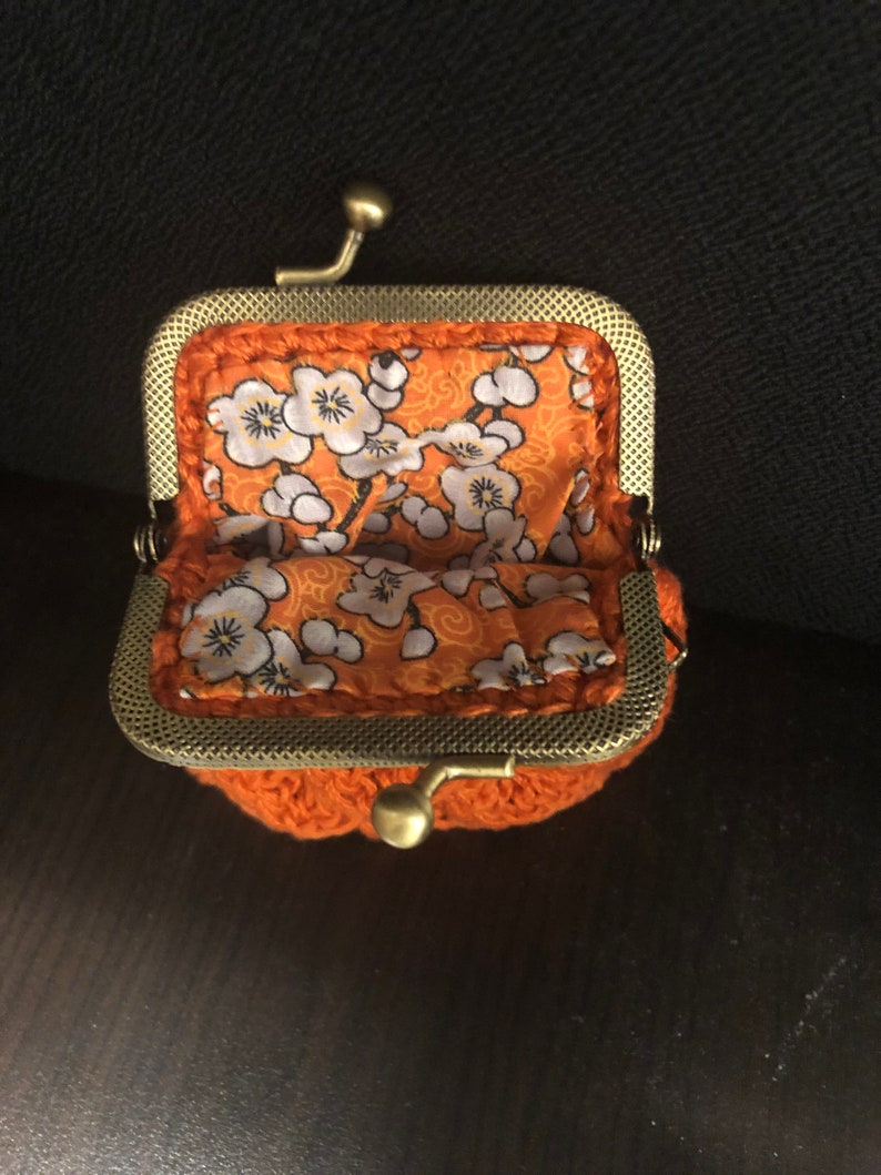 Crochet coin purse