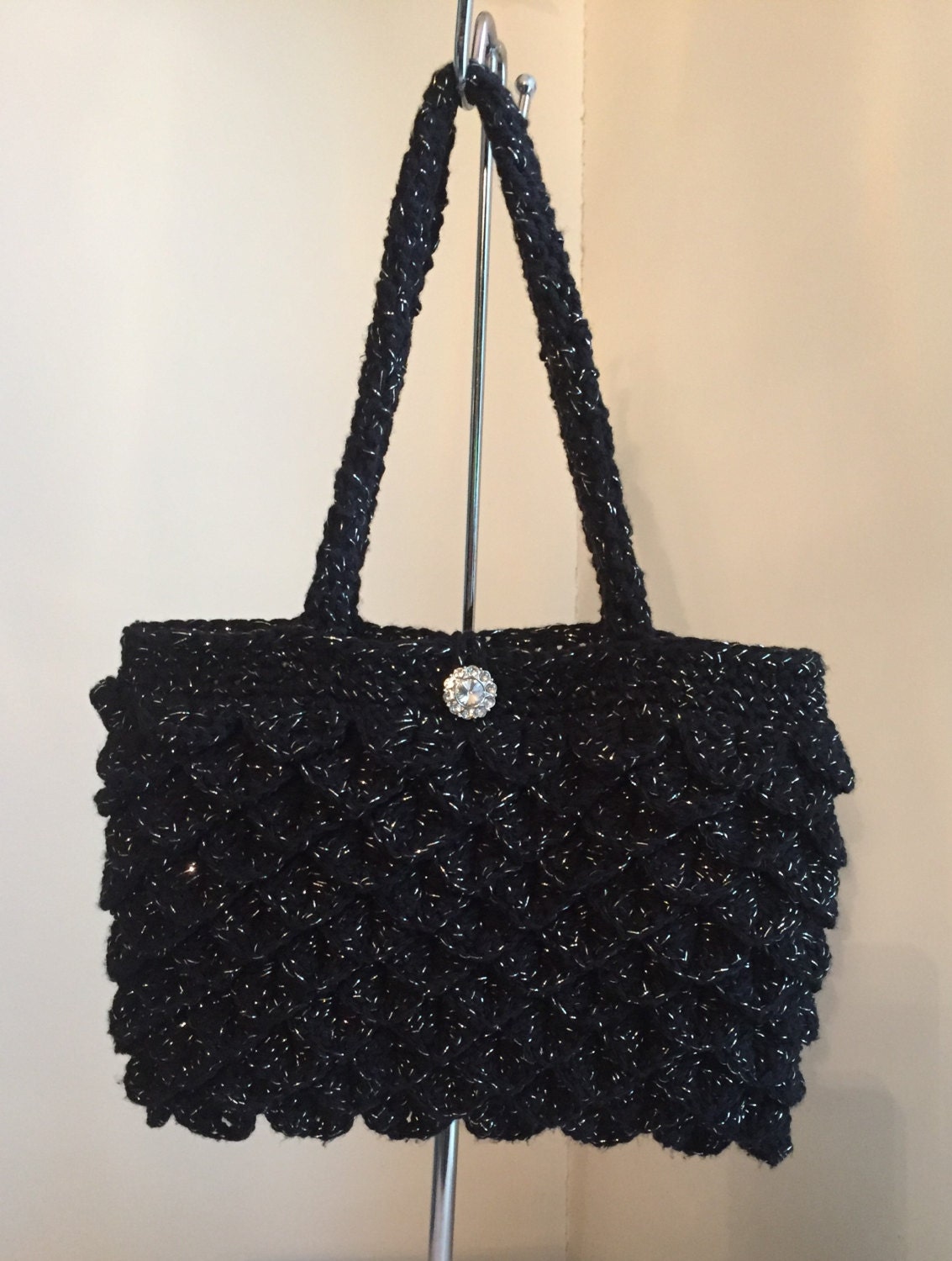 Crochet Evening Bag Etsy