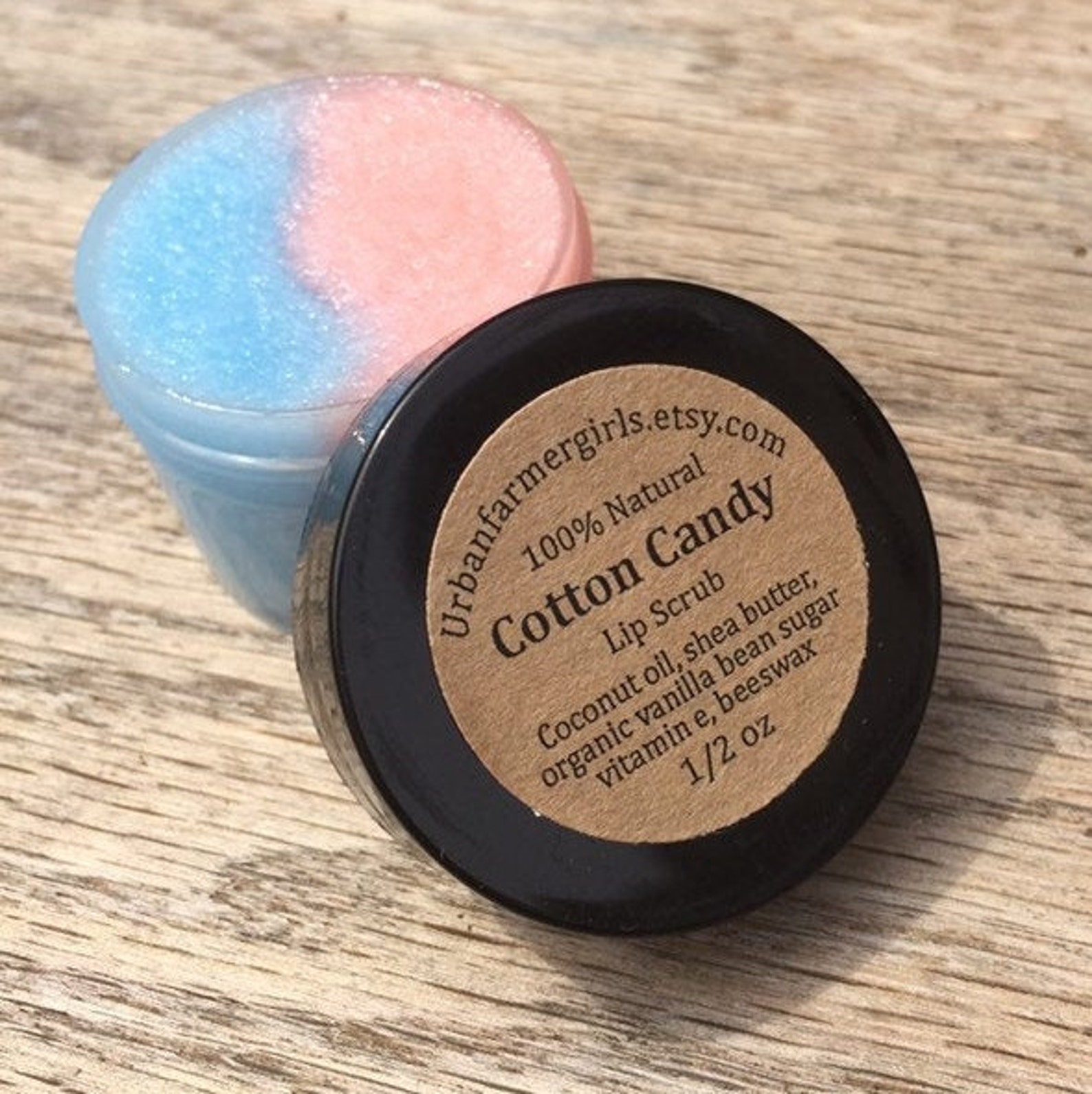 1 Oz Cotton Candy Natural Lip Scrub/exfoliate/hydrate/polish Etsy