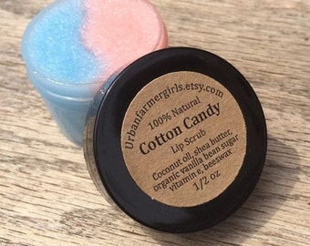 1 oz Cotton Candy Natural Lip Scrub/exfoliate/hydrate/polish