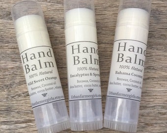 Natural Hand Balm/Wild Sweet Orange/Bahama Coconut/Eucalyptus & Spearmint/Travel Size/2 oz.