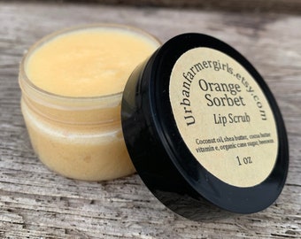 1 oz Orange Sorbet Natural Lip Scrub