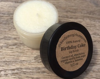 1 oz Birthday Cake Natural Lip Scrub/exfoliate/hydrate/polish