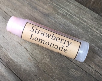 Strawberry Lemonade Natural Lip Balm