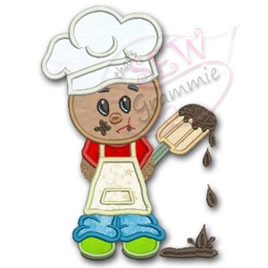 Baking Ginger Boy w Chocolate