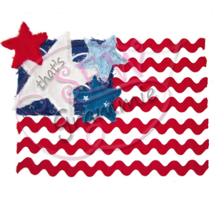Ric Rac Raggy Flag