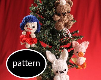 Pattern for Misfit Toy Amigurumi Christmas Ornaments