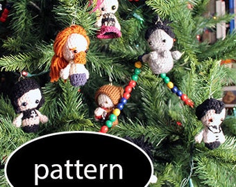 Pattern for Sandman The Endless Amigurumi Ornaments