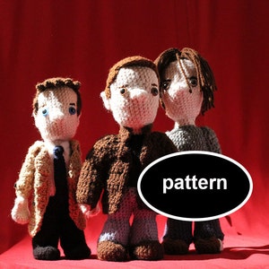 Anleitung für Sam, Dean und Castiel aus Supernatural - 3 Full Size Amigurumi