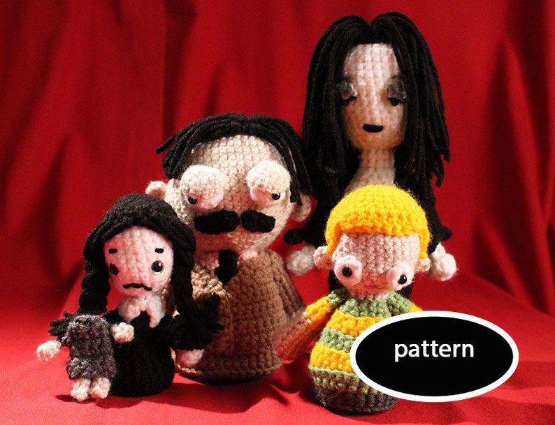 Pattern for The Addams Family Amigurumi image 1