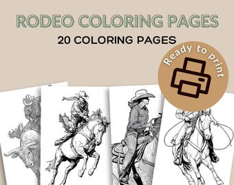 Kolorowanki rodeo: kowboj i kowbojka – motyw westernu (do druku w formacie PDF)