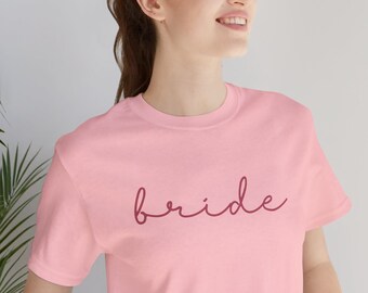 Bride T-shirt, Bride Shirt, Engagement Shirt, Honeymoon Shirt, Bride Gift, Bride T-shirt, Future Mrs, Bachelorette, JGA, Wedding