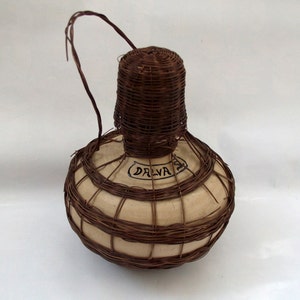 Vintage Land Keramik mit der Aufschrift Dalva S für Wasser Wein Keramik