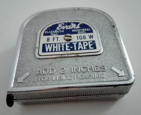 Vintage American Inside Tape Measure Retractable 8 Feet Ruler USA Made Measurement 8 Foot Etsy UK